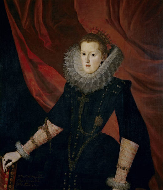 Margarita de Austria, reina de España, de Juan Pantoja de la Cruz, (112 x 97 cm)